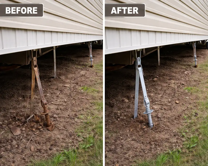 Mobile Home Tie-Down & Anchoring Services